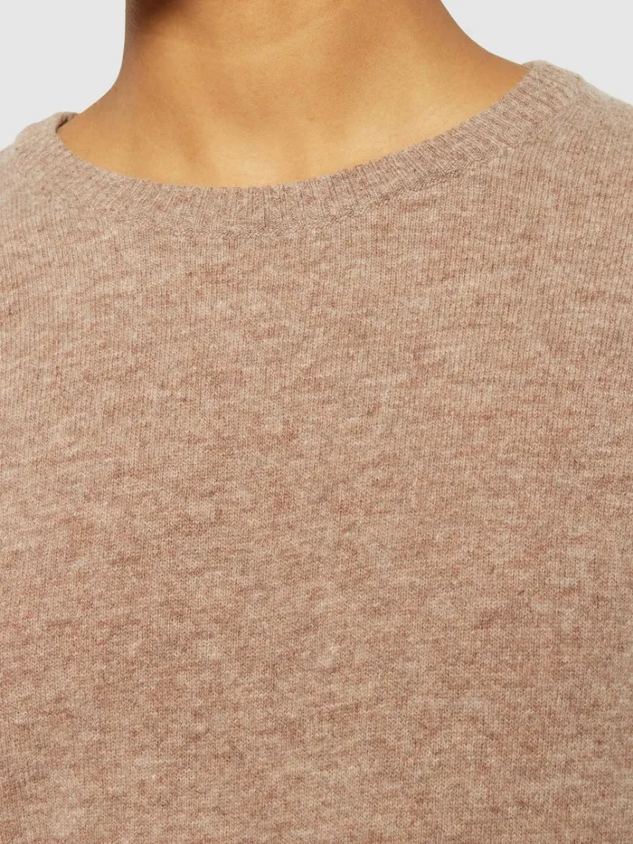 KnowledgeCotton Apparel Knits Lambswool Crew Neck Kelp Melange 8211 Women KnowledgeCotton Apparel Knits Lambswool Crew Neck Kelp Melange 8211 Women