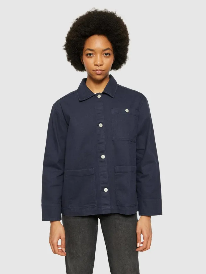 KnowledgeCotton Apparel Overshirts Twill Workwear Jacket Gotsvegan 8211 Women KnowledgeCotton Apparel Overshirts Twill Workwear Jacket Gotsvegan 8211 Women