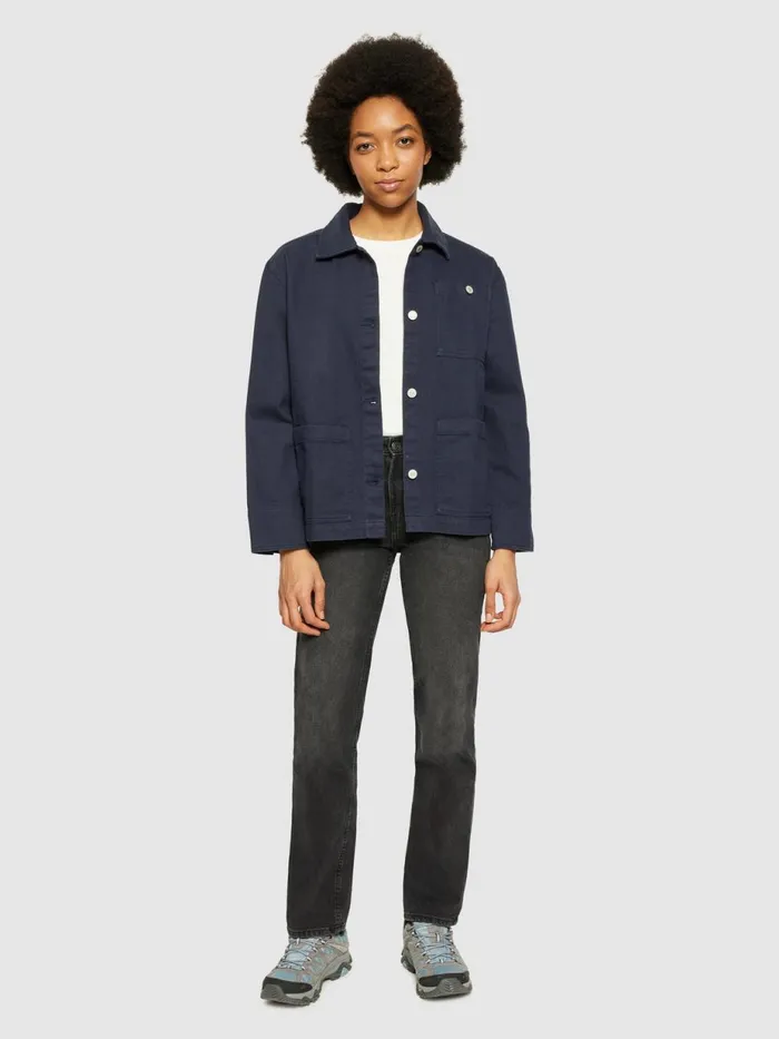 KnowledgeCotton Apparel Overshirts Twill Workwear Jacket Gotsvegan 8211 Women KnowledgeCotton Apparel Overshirts Twill Workwear Jacket Gotsvegan 8211 Women
