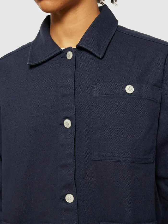 KnowledgeCotton Apparel Overshirts Twill Workwear Jacket Gotsvegan 8211 Women KnowledgeCotton Apparel Overshirts Twill Workwear Jacket Gotsvegan 8211 Women