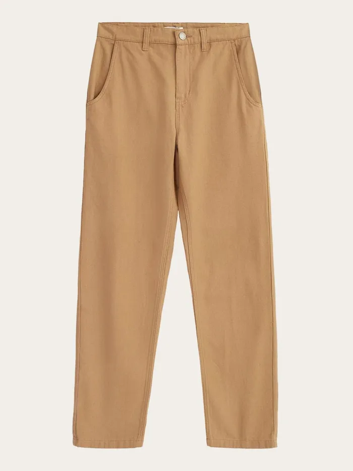 KnowledgeCotton Apparel Pants CALLA Tapered Canvas Pant Kelp Melange 8211 Women KnowledgeCotton Apparel Pants CALLA Tapered Canvas Pant Kelp Melange 8211 Women