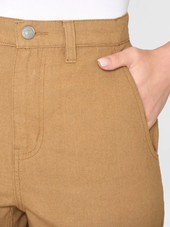 KnowledgeCotton Apparel Pants CALLA Tapered Canvas Pant Kelp Melange 8211 Women KnowledgeCotton Apparel Pants CALLA Tapered Canvas Pant Kelp Melange 8211 Women