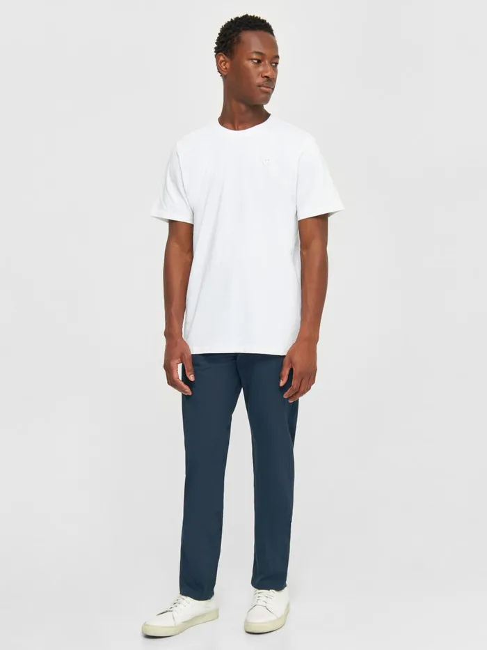 KnowledgeCotton Apparel Pants CHUCK Regular Chino Poplin Pant Total Eclipse 8211 Men