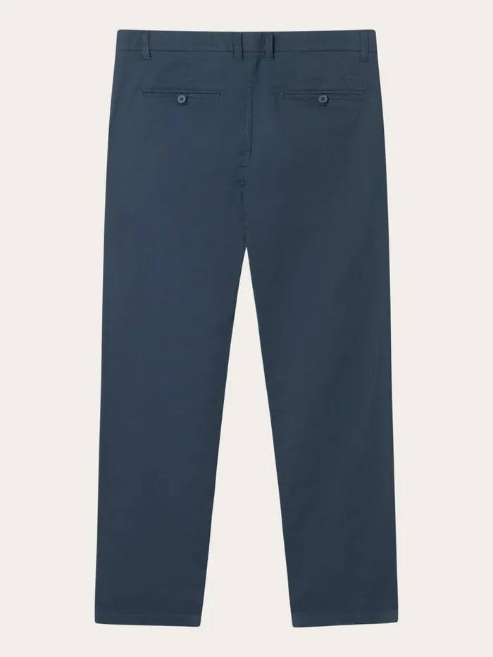 KnowledgeCotton Apparel Pants CHUCK Regular Chino Poplin Pant Total Eclipse 8211 Men