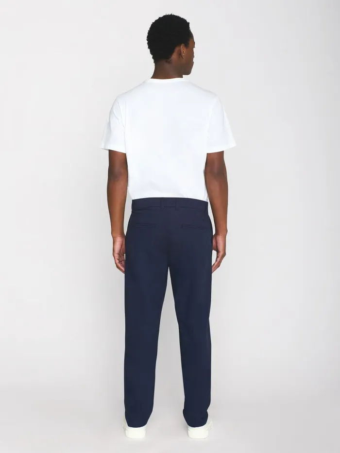 KnowledgeCotton Apparel Pants CHUCK Regular Twill Chino Pants Total Eclipse 8211 Men