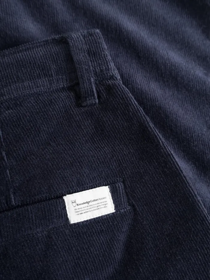KnowledgeCotton Apparel Pants FLINT Wide Corduroy Chino Pants Night Sky 8211 Men KnowledgeCotton Apparel Pants FLINT Wide Corduroy Chino Pants Night Sky 8211 Men