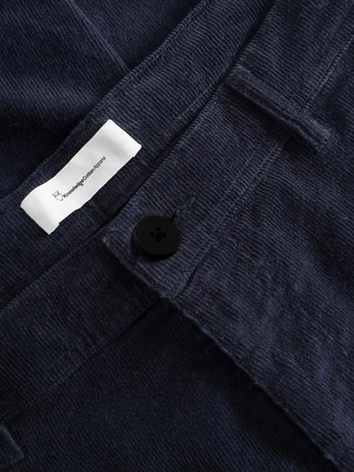 KnowledgeCotton Apparel Pants FLINT Wide Corduroy Chino Pants Night Sky 8211 Men KnowledgeCotton Apparel Pants FLINT Wide Corduroy Chino Pants Night Sky 8211 Men