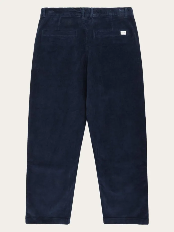 KnowledgeCotton Apparel Pants FLINT Wide Corduroy Chino Pants Night Sky 8211 Men KnowledgeCotton Apparel Pants FLINT Wide Corduroy Chino Pants Night Sky 8211 Men