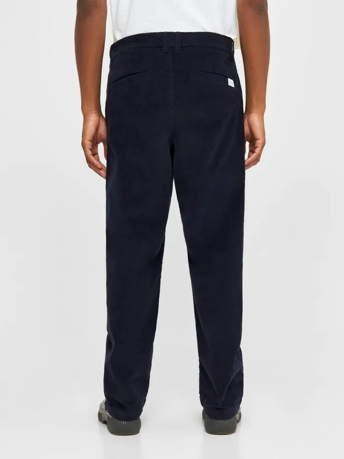 KnowledgeCotton Apparel Pants FLINT Wide Corduroy Chino Pants Night Sky 8211 Men KnowledgeCotton Apparel Pants FLINT Wide Corduroy Chino Pants Night Sky 8211 Men