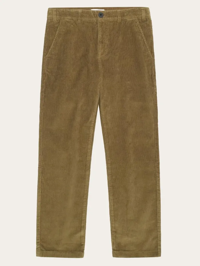 KnowledgeCotton Apparel Pants Organic Cotton Chuck Corduroy Pants GOTS Dark Olive 8211 Men KnowledgeCotton Apparel Pants Organic Cotton Chuck Corduroy Pants GOTS Dark Olive 8211 Men
