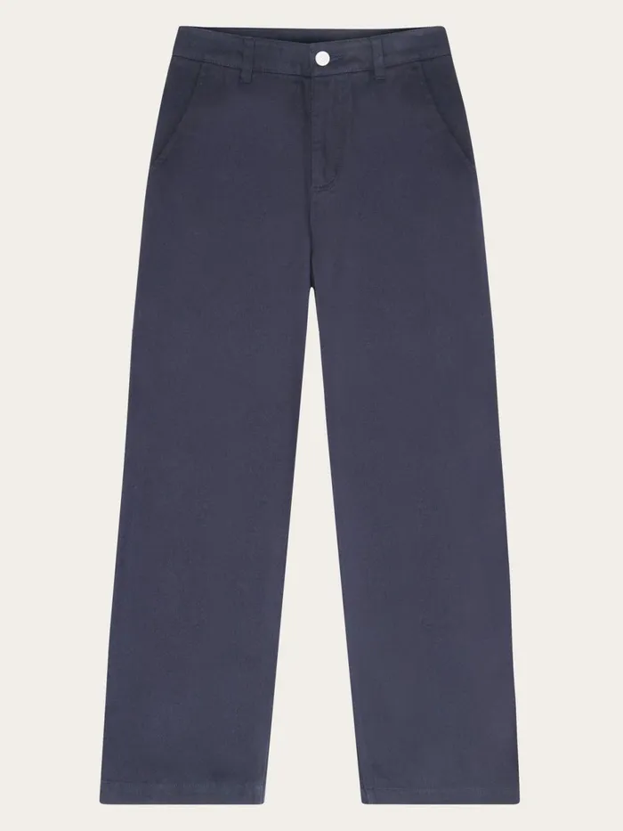 KnowledgeCotton Apparel Pants POSEY Wide Midrise Twill Pant Gotsvegan 8211 Women KnowledgeCotton Apparel Pants POSEY Wide Midrise Twill Pant Gotsvegan 8211 Women