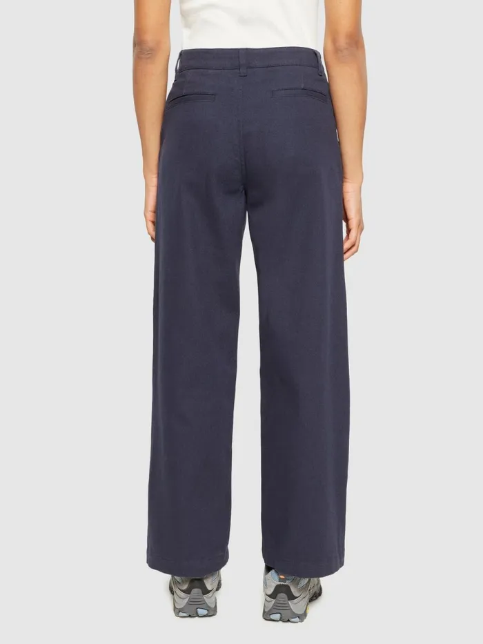 KnowledgeCotton Apparel Pants POSEY Wide Midrise Twill Pant Gotsvegan 8211 Women KnowledgeCotton Apparel Pants POSEY Wide Midrise Twill Pant Gotsvegan 8211 Women