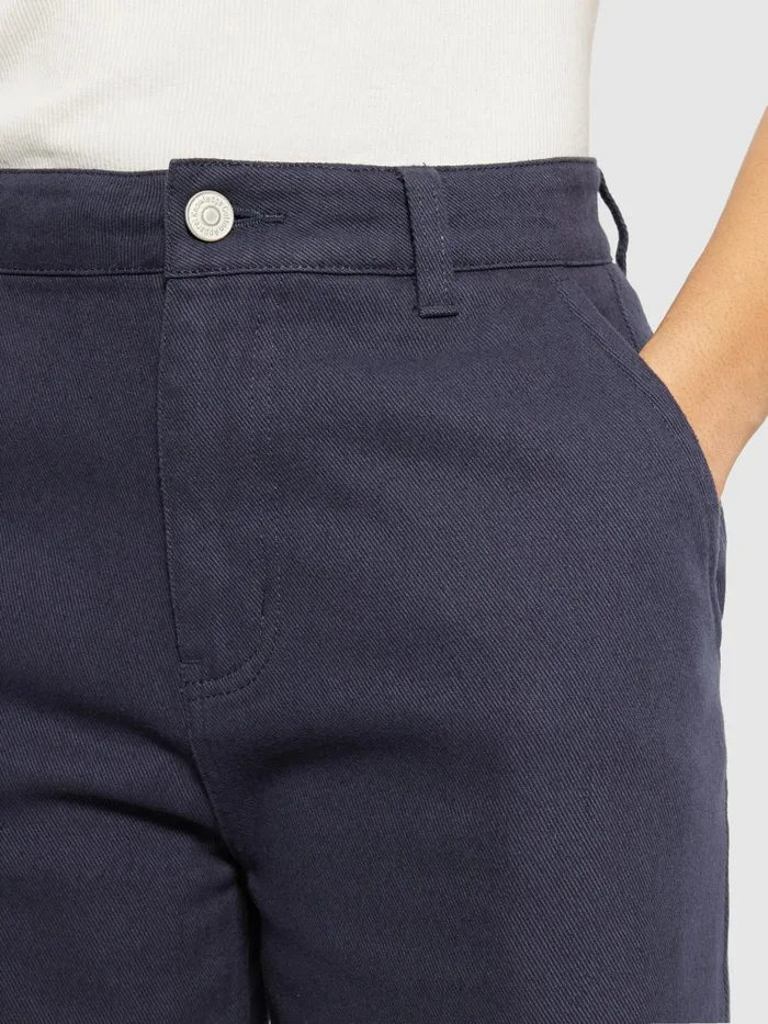 KnowledgeCotton Apparel Pants POSEY Wide Midrise Twill Pant Gotsvegan 8211 Women KnowledgeCotton Apparel Pants POSEY Wide Midrise Twill Pant Gotsvegan 8211 Women