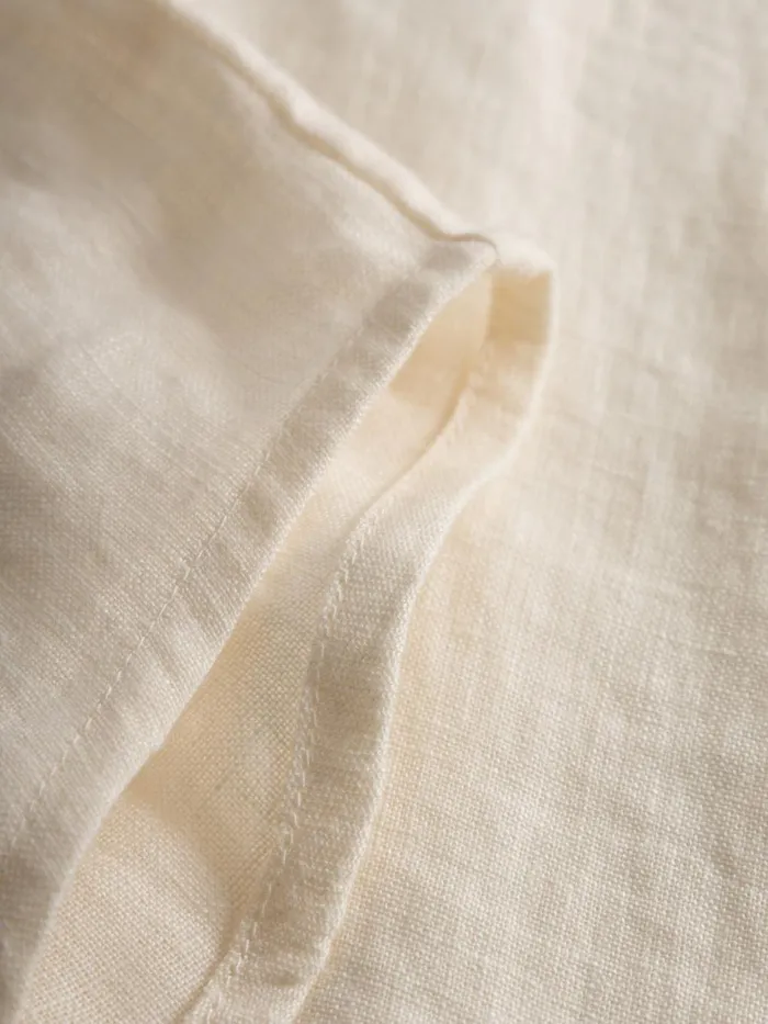 KnowledgeCotton Apparel Shirts ASTER Fold Up Short Sleeve Linen Shirt Buttercream 8211 Women KnowledgeCotton Apparel Shirts ASTER Fold Up Short Sleeve Linen Shirt Buttercream 8211 Women