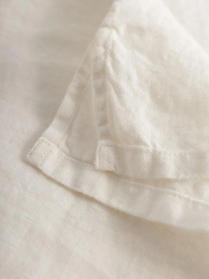 KnowledgeCotton Apparel Shirts Baseball Linen Short Sleeved Shirt Egret 8211 Women KnowledgeCotton Apparel Shirts Baseball Linen Short Sleeved Shirt Egret 8211 Women