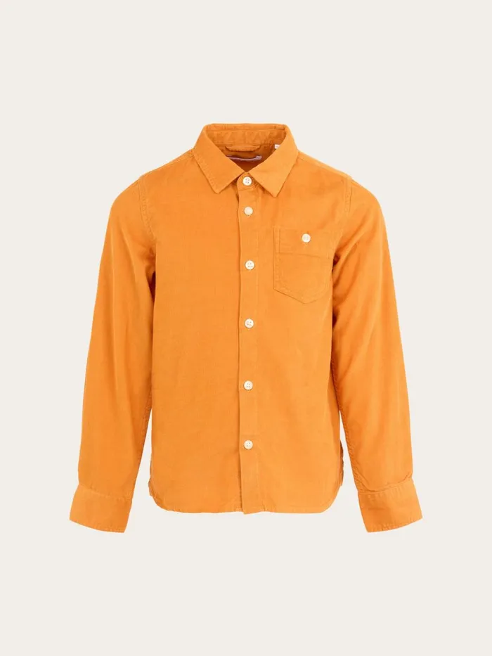KnowledgeCotton Apparel Shirts Corduroy Shirt Desert Sun 8211 Kids
