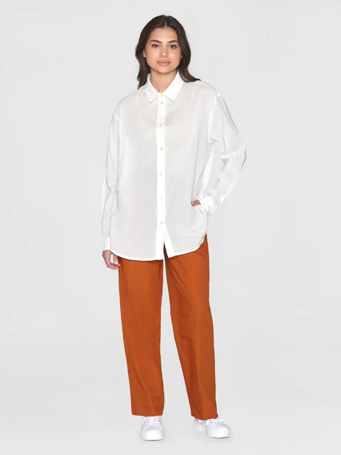 KnowledgeCotton Apparel Shirts Loose Stripe Structure Shirt Gotsvegan 8211 Women KnowledgeCotton Apparel Shirts Loose Stripe Structure Shirt Gotsvegan 8211 Women