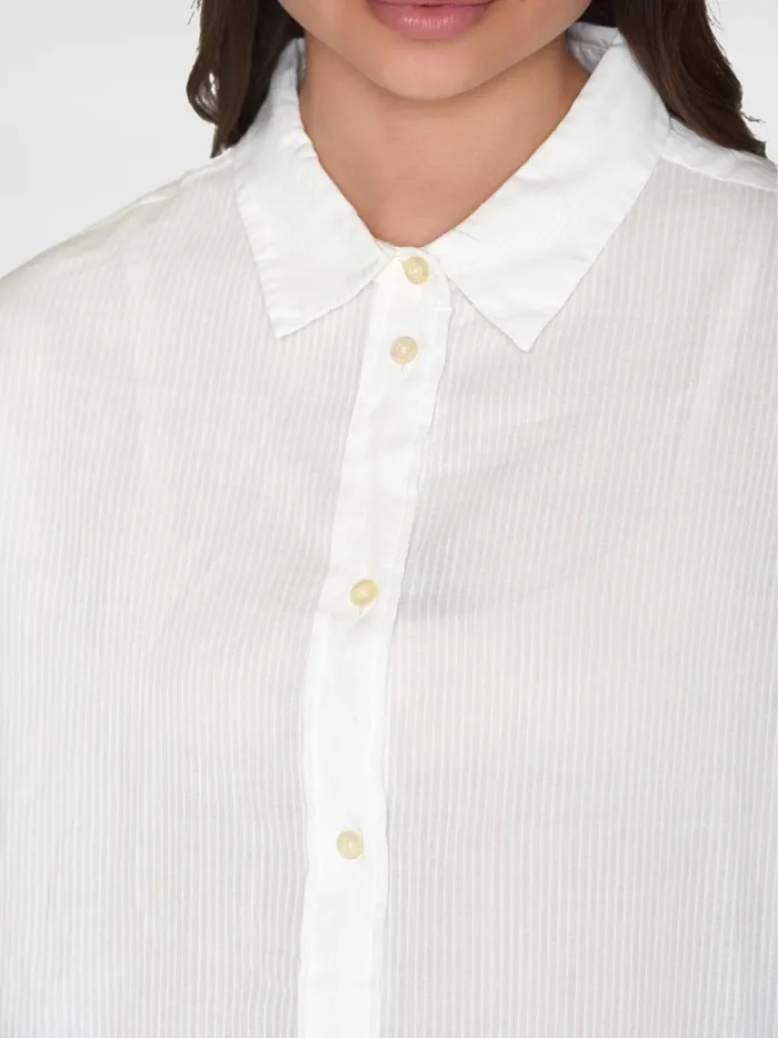 KnowledgeCotton Apparel Shirts Loose Stripe Structure Shirt Gotsvegan 8211 Women KnowledgeCotton Apparel Shirts Loose Stripe Structure Shirt Gotsvegan 8211 Women