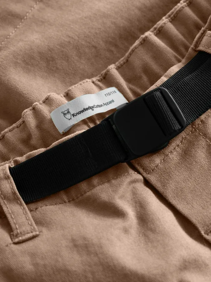 KnowledgeCotton Apparel Shorts Baggy Twill Shorts Belt Details Tuffet 8211 Kids