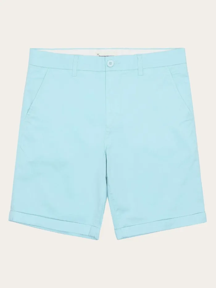 KnowledgeCotton Apparel Shorts CHUCK Regular Chino Poplin Shorts Aquaesque 8211 Men KnowledgeCotton Apparel Shorts CHUCK Regular Chino Poplin Shorts Aquaesque 8211 Men
