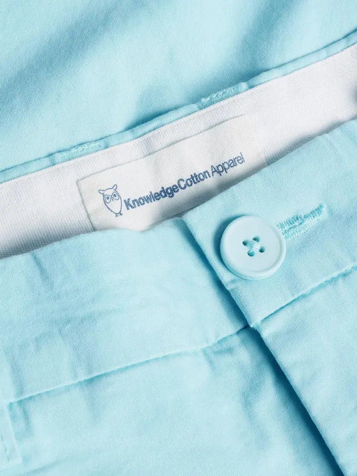 KnowledgeCotton Apparel Shorts CHUCK Regular Chino Poplin Shorts Aquaesque 8211 Men KnowledgeCotton Apparel Shorts CHUCK Regular Chino Poplin Shorts Aquaesque 8211 Men
