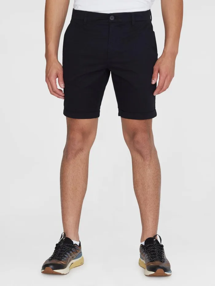 KnowledgeCotton Apparel Shorts CHUCK Regular Chino Poplin Shorts Black Jet 8211 Men KnowledgeCotton Apparel Shorts CHUCK Regular Chino Poplin Shorts Black Jet 8211 Men