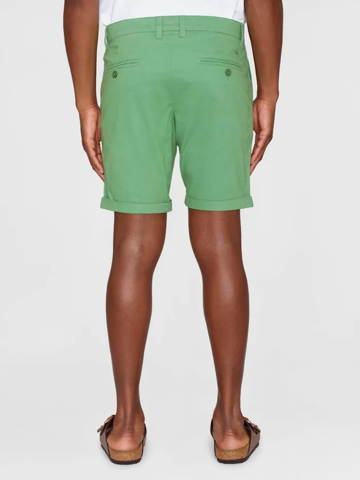 KnowledgeCotton Apparel Shorts CHUCK Regular Chino Poplin Shorts Shale Green 8211 Men