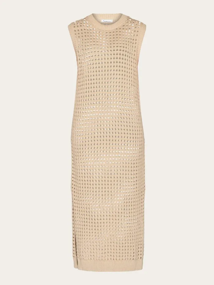 KnowledgeCotton Apparel Skirts And Dresses Open Work Knit Dress Gotsvegan 8211 Women KnowledgeCotton Apparel Skirts And Dresses Open Work Knit Dress Gotsvegan 8211 Women