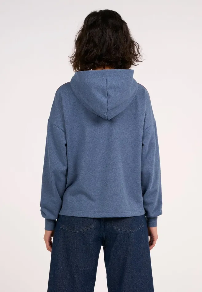 KnowledgeCotton Apparel Sweatshirts Hoodie REBORN China Blue 8211 Women KnowledgeCotton Apparel Sweatshirts Hoodie REBORN China Blue 8211 Women