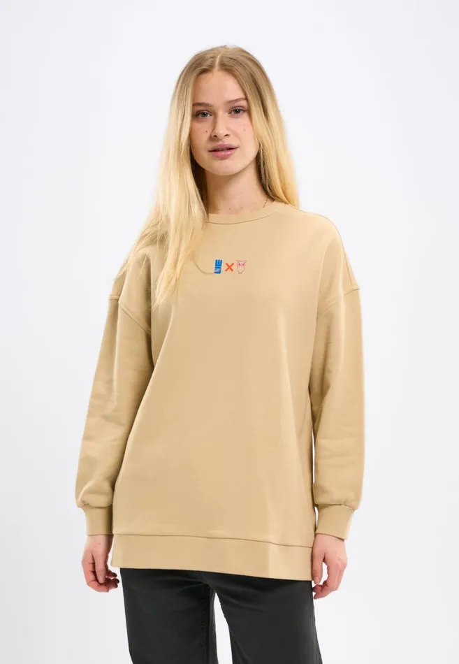 KnowledgeCotton Apparel Sweatshirts WATERAID Big Logo Oversize Sweat Safari 8211 Women KnowledgeCotton Apparel Sweatshirts WATERAID Big Logo Oversize Sweat Safari 8211 Women