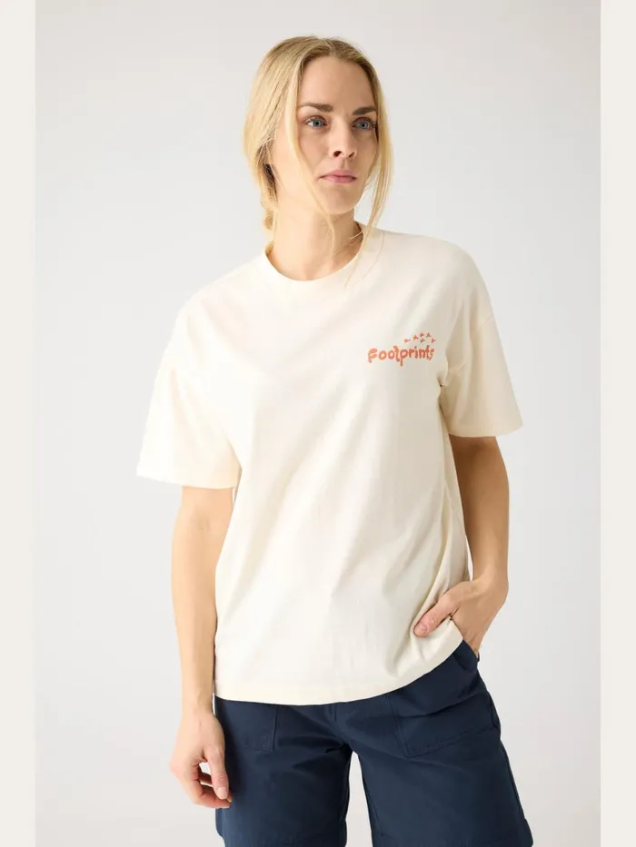 KnowledgeCotton Apparel TShirts And Tops GRAPHIC Tshirt Regenerative Organic Certified 8211 Women