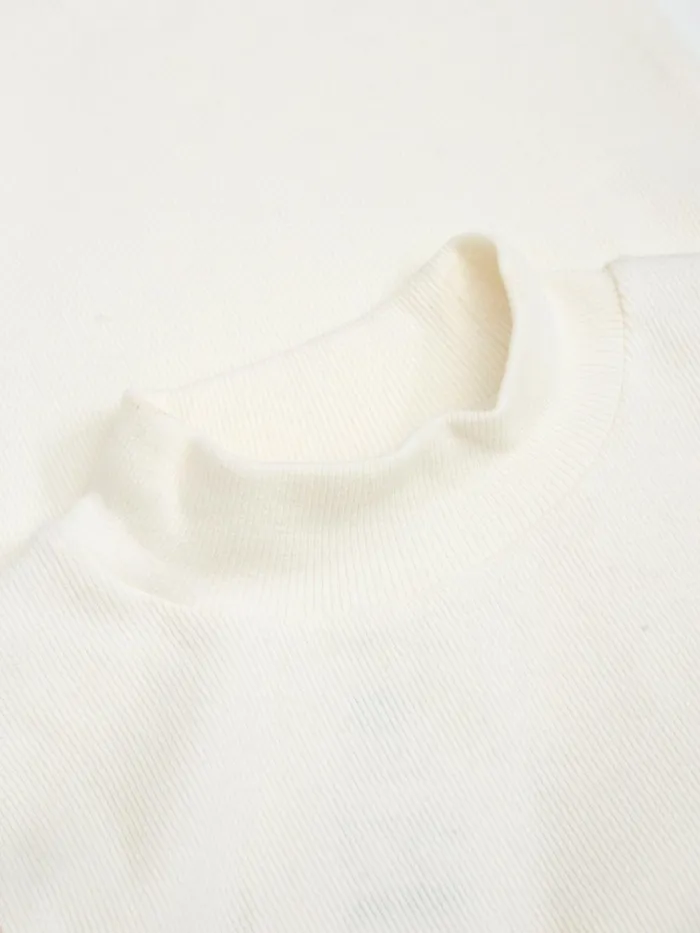 KnowledgeCotton Apparel TShirts And Tops Rib High Neck LS Star White 8211 Women KnowledgeCotton Apparel TShirts And Tops Rib High Neck LS Star White 8211 Women