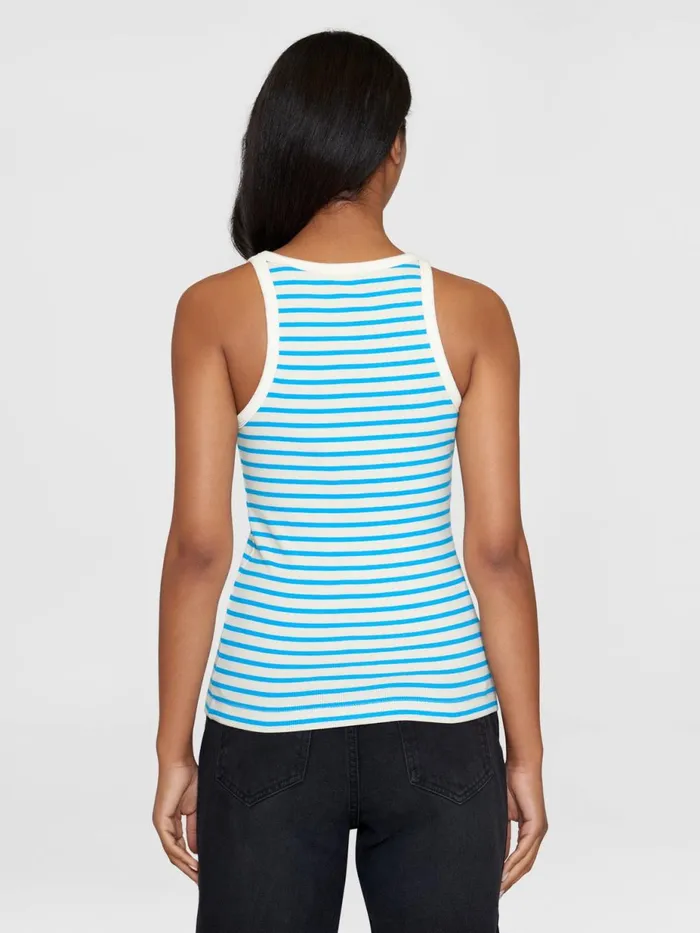 KnowledgeCotton Apparel TShirts And Tops Striped Racer Rib Top Blue Stripe 8211 Women KnowledgeCotton Apparel TShirts And Tops Striped Racer Rib Top Blue Stripe 8211 Women