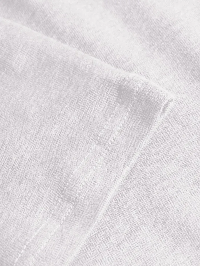 KnowledgeCotton Apparel TShirts Linen Tshirt Bright White 8211 Men KnowledgeCotton Apparel TShirts Linen Tshirt Bright White 8211 Men