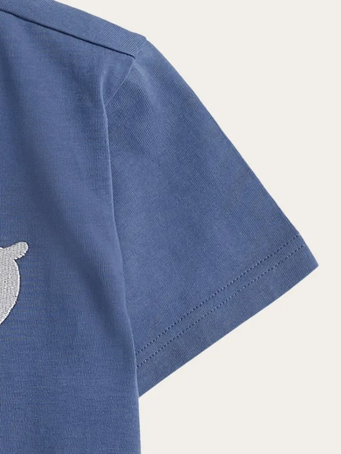 KnowledgeCotton Apparel TShirts Regular Short Sleeve Heavy Single With Embr At Chest Tshirt Gotsvegan 8211 Kids KnowledgeCotton Apparel TShirts Regular Short Sleeve Heavy Single With Embr At Chest Tshirt Gotsvegan 8211 Kids