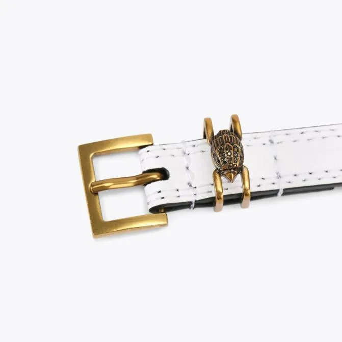 Kurt Geiger Belts Shoreditch Belt White 8211 Women