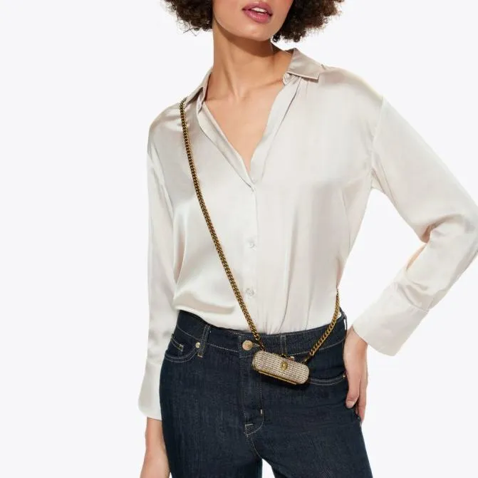 Kurt Geiger Crossbody Bags Lipstick Holder Clutch Bag Beige 8211 Women