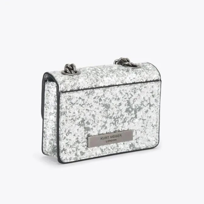 Kurt Geiger Crossbody Bags Micro Kensington Bag Silver 8211 Women
