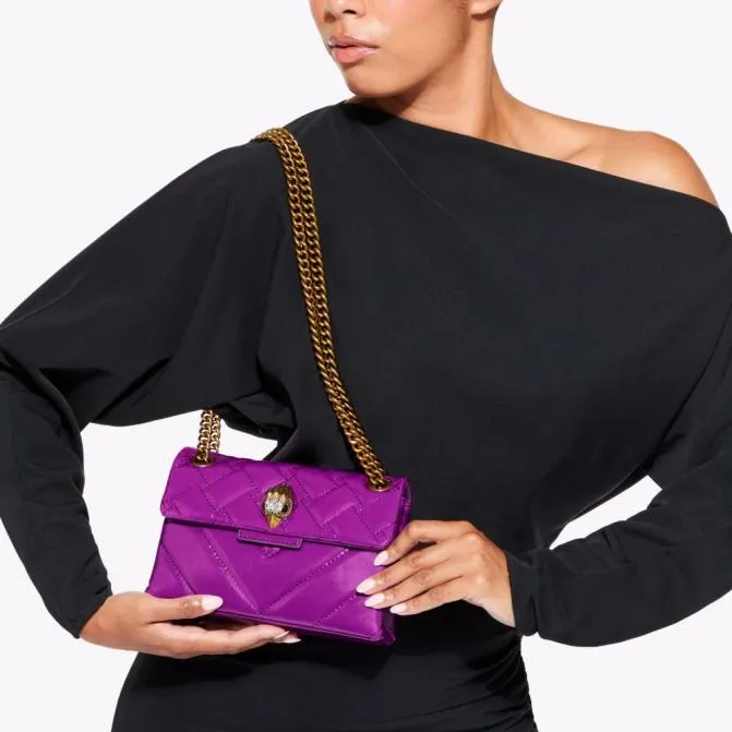 Kurt Geiger Crossbody Bags Mini Leather Kensington Bag Viola 8211 Women