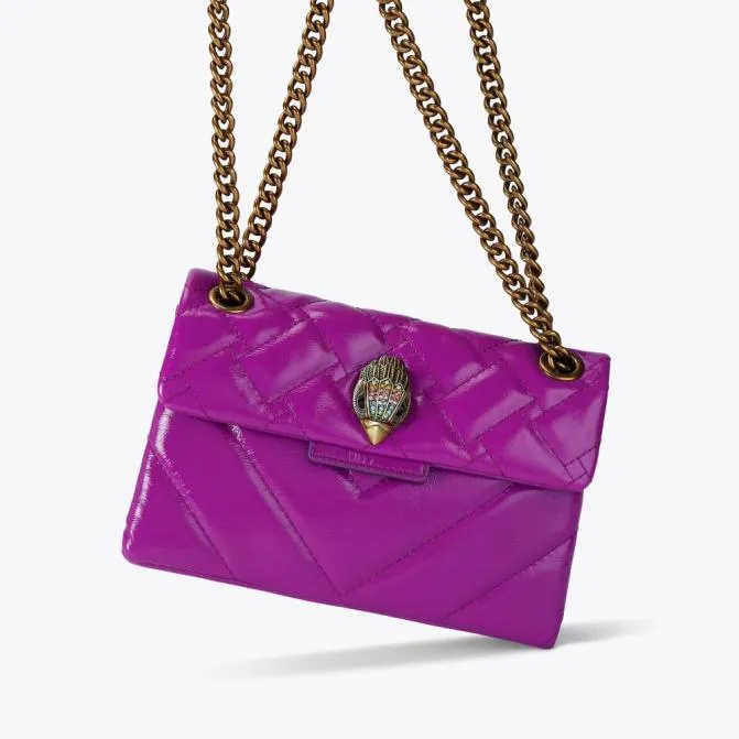 Kurt Geiger Crossbody Bags Mini Leather Kensington Bag Viola 8211 Women