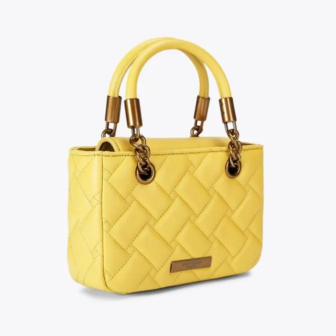 Kurt Geiger Crossbody Bags Square Mini Kensington Bag Yellow 8211 Women