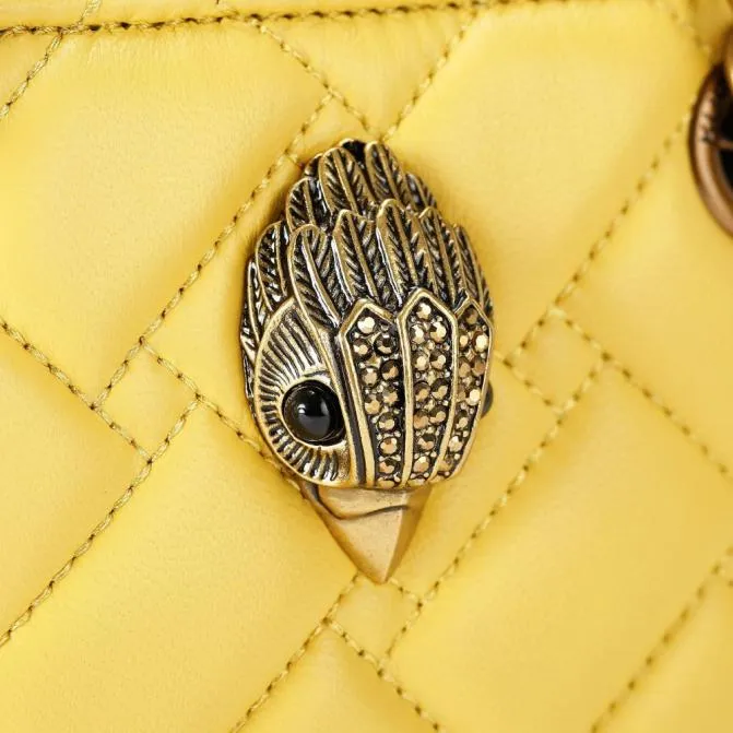 Kurt Geiger Crossbody Bags Square Mini Kensington Bag Yellow 8211 Women