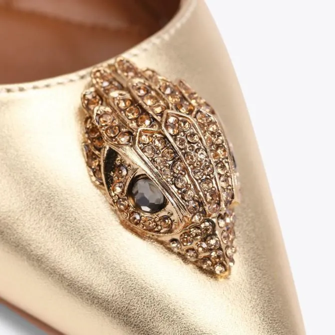 Kurt Geiger Heels Belgravia Sling Back Heel Gold 8211 Women