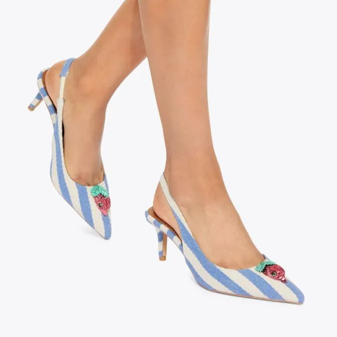 Kurt Geiger Heels Belgravia Sling Back Heel White Other 8211 Women