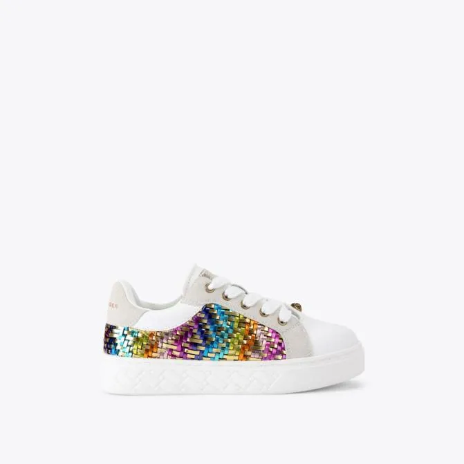 Kurt Geiger Kids Kids Kensington Cupsole Trainer Gold Combination 8211 Women