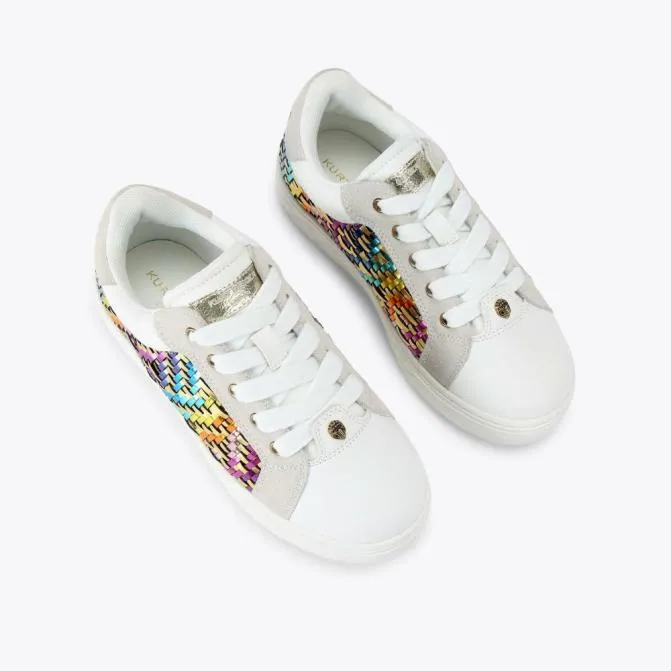 Kurt Geiger Kids Kids Kensington Cupsole Trainer Gold Combination 8211 Women