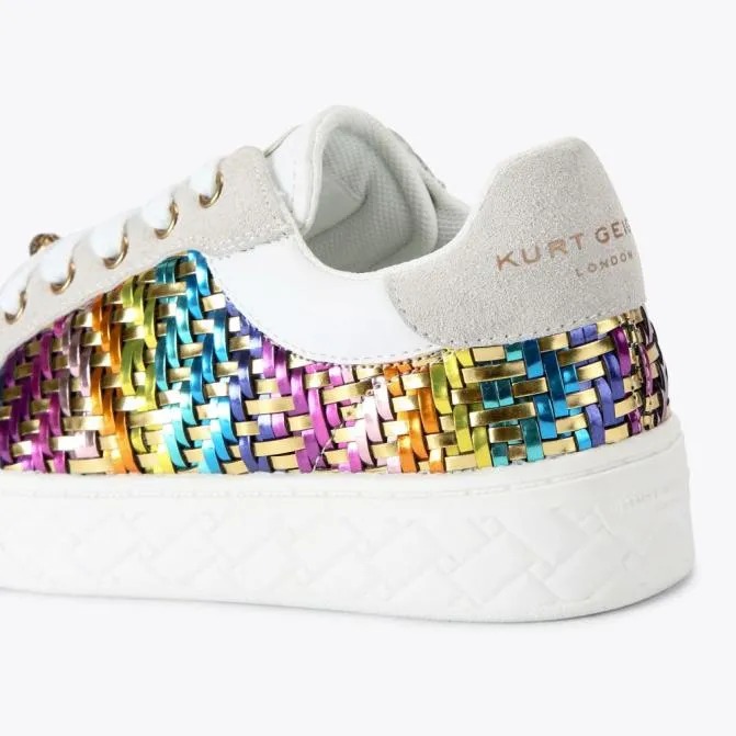Kurt Geiger Kids Kids Kensington Cupsole Trainer Gold Combination 8211 Women