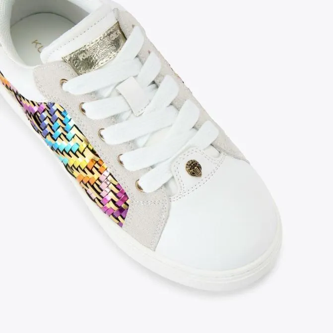 Kurt Geiger Kids Kids Kensington Cupsole Trainer Gold Combination 8211 Women