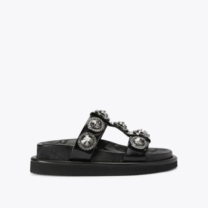 Kurt Geiger Sandals Orson Crystal Sandal Black 8211 Women