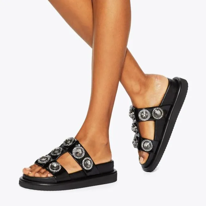 Kurt Geiger Sandals Orson Crystal Sandal Black 8211 Women